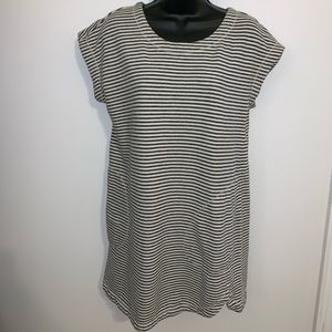 MAX STUDIO BLACK & CREAM STRIPED DRESS SIZE M